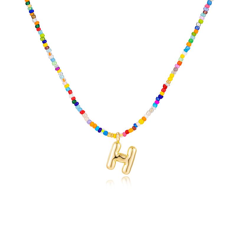 MACY™ - Colorful Bubble Letter Necklace - Maison Léa &amp; Lou