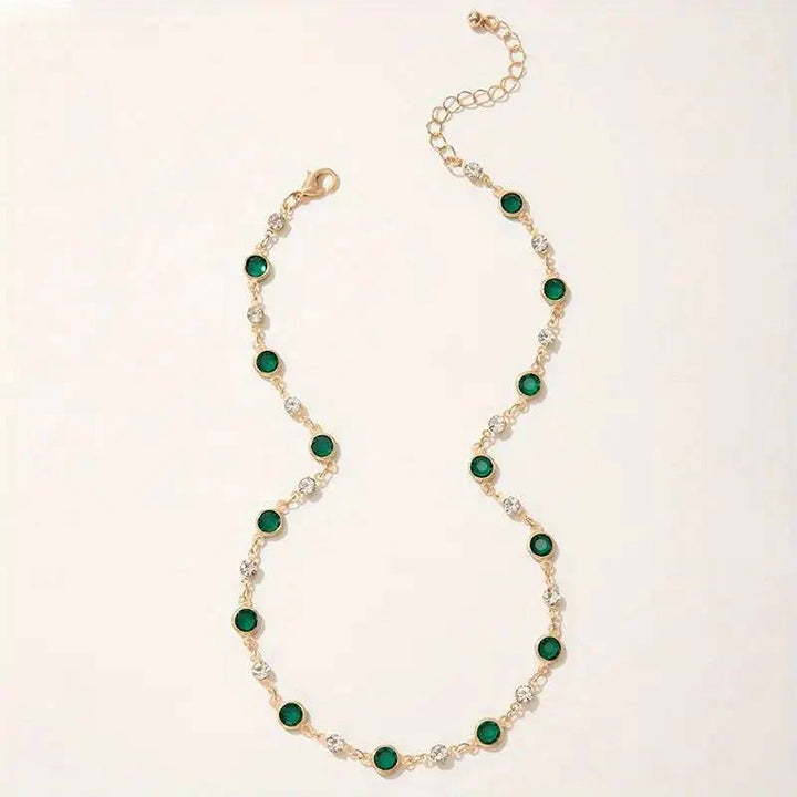 Collana Choker con Smeraldi e Diamanti