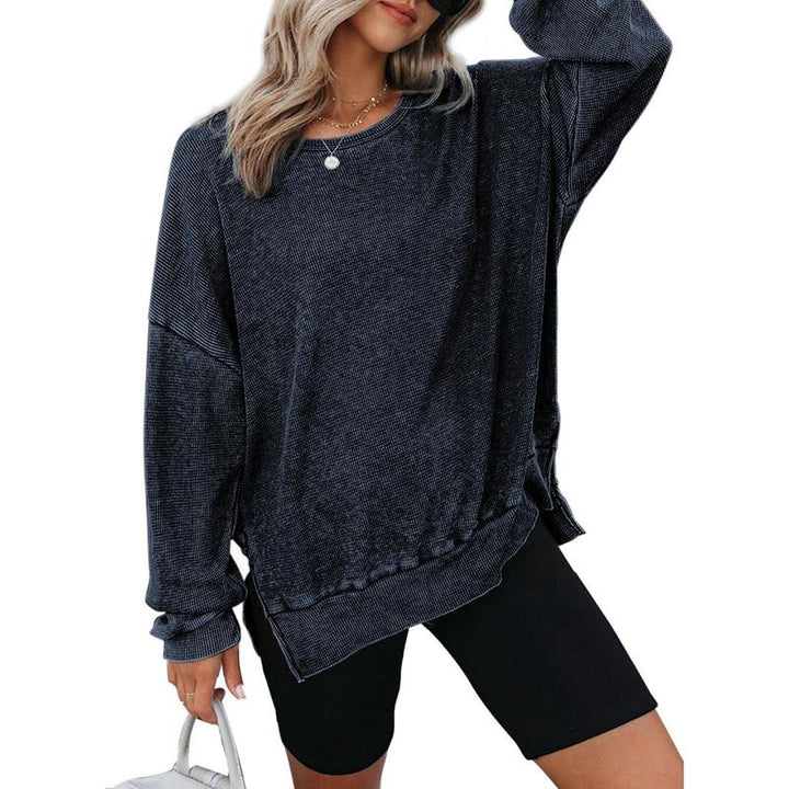 THALIENE™ - Casual Oversized Crewneck Long Sleeve Sweatshirt - Maison Léa &amp; Lou