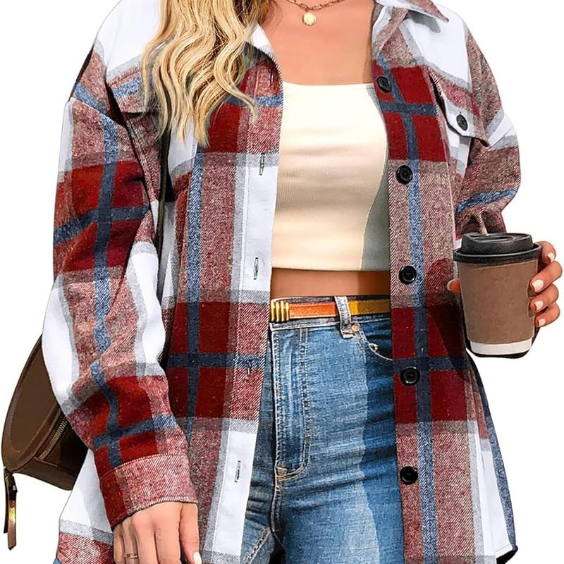 BRIGID™ - Stylish Plus-Size Shacket - Maison Léa &amp; Lou