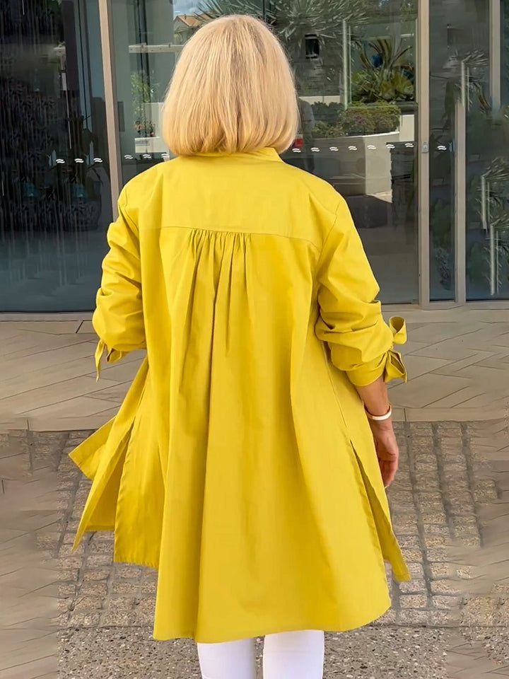 CÉLINA™ - Classy Long Shirt Jacket - Maison Léa &amp; Lou