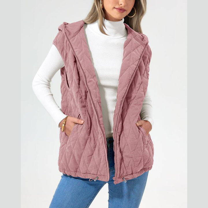 LIAM™ - Cozy Sleeveless Hooded Winter Coat with Pockets - Maison Léa &amp; Lou