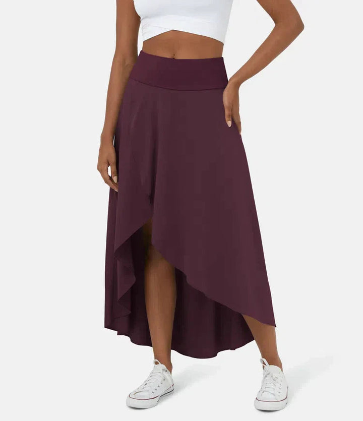 AMELIE™ - Elegant Asymmetric Midi Skirt - Maison Léa &amp; Lou