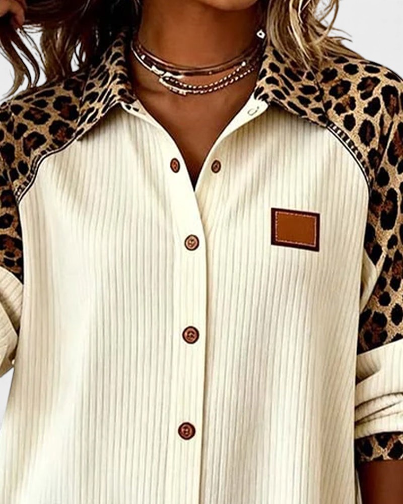 Arella™ | Elegant Printed Button-Down Blouse - Maison Léa & Lou
