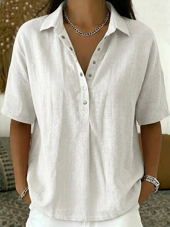Willow™ |  Timeless Relaxed Blouse - Maison Léa &amp; Lou
