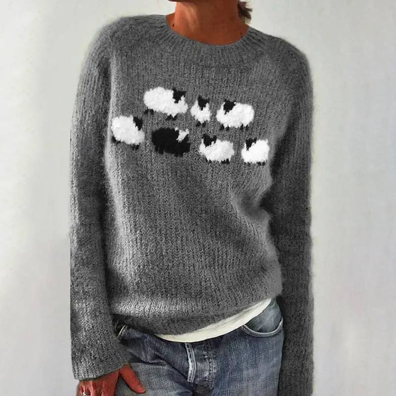 Alice - Retro Scandinavian knitted sweater - Maison Léa & Lou