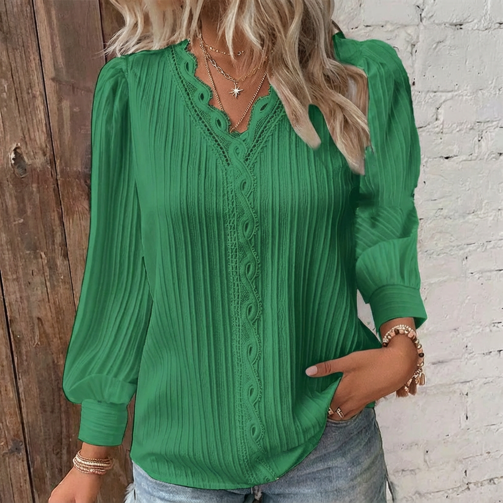 Githe™ | V-Neck Top - Maison Léa & Lou