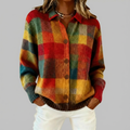 Esther™ | Retro Plaid Cardigan - Maison Léa & Lou
