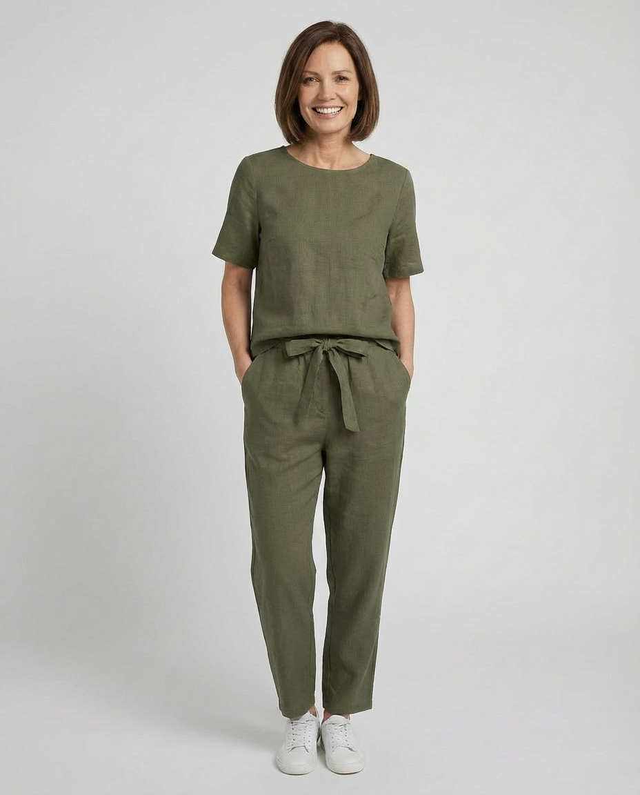 Rosalie™ | Short Sleeve 2-piece Set - Maison Léa & Lou
