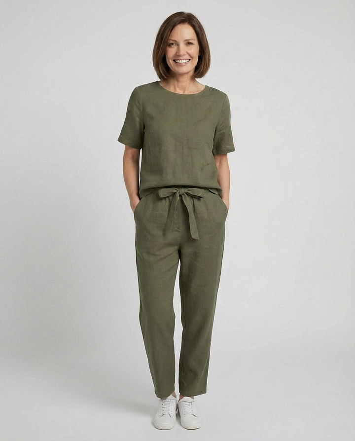 Rosalie™ | Short Sleeve 2-piece Set - Maison Léa &amp; Lou