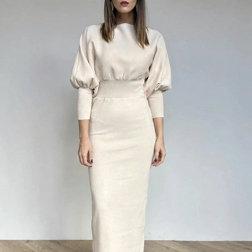 CAROLYN™ - Classy Balloon Sleeve Dress - Maison Léa & Lou