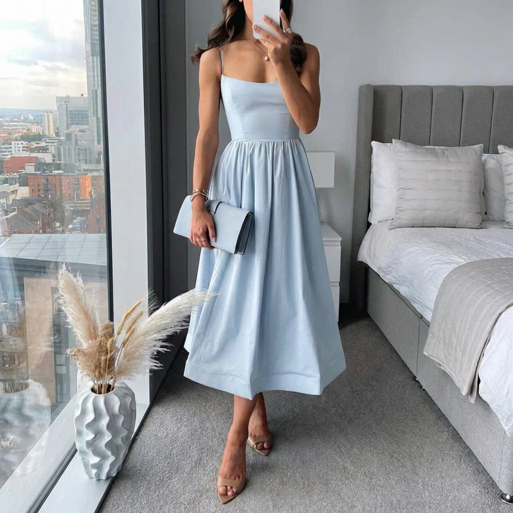 ANNETTE™ - Modern Grace Midi Dress - Maison Léa & Lou