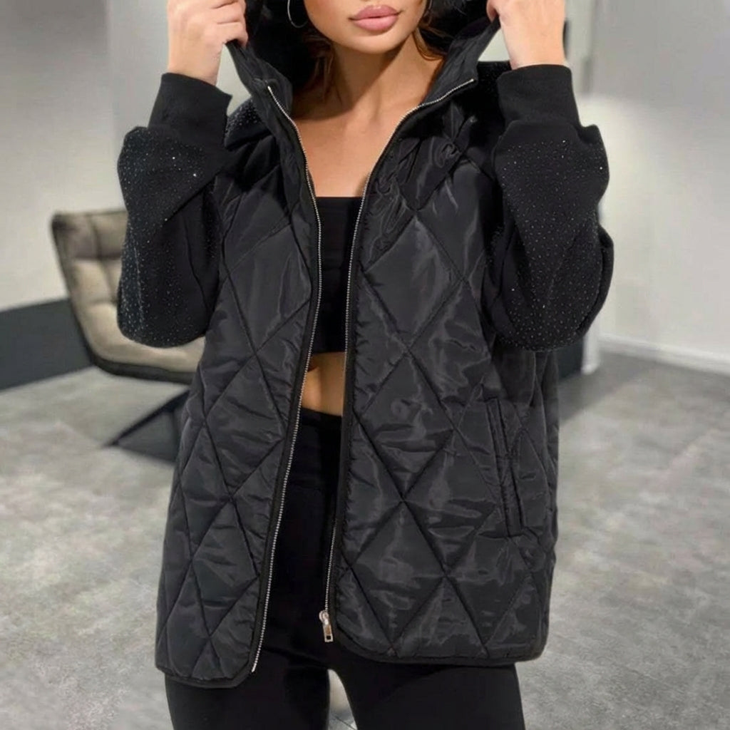 GLORIA™ - Quilted Elegance Jacket - Maison Léa & Lou