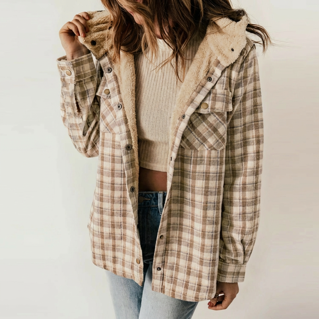 HANNAH™ - Chic Plaid Jacket - Maison Léa & Lou