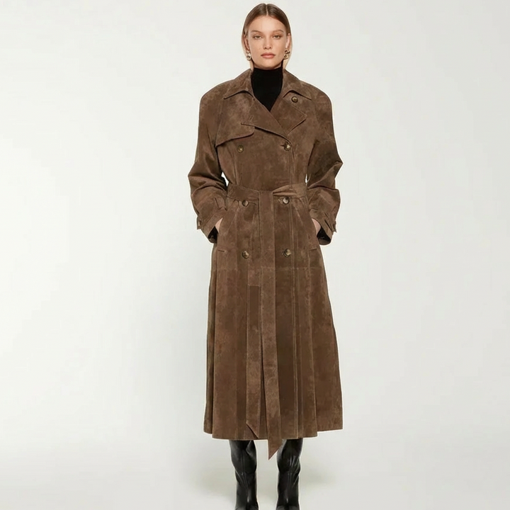 CHANTAL™ - Classic Belted Trench Coat - Maison Léa &amp; Lou