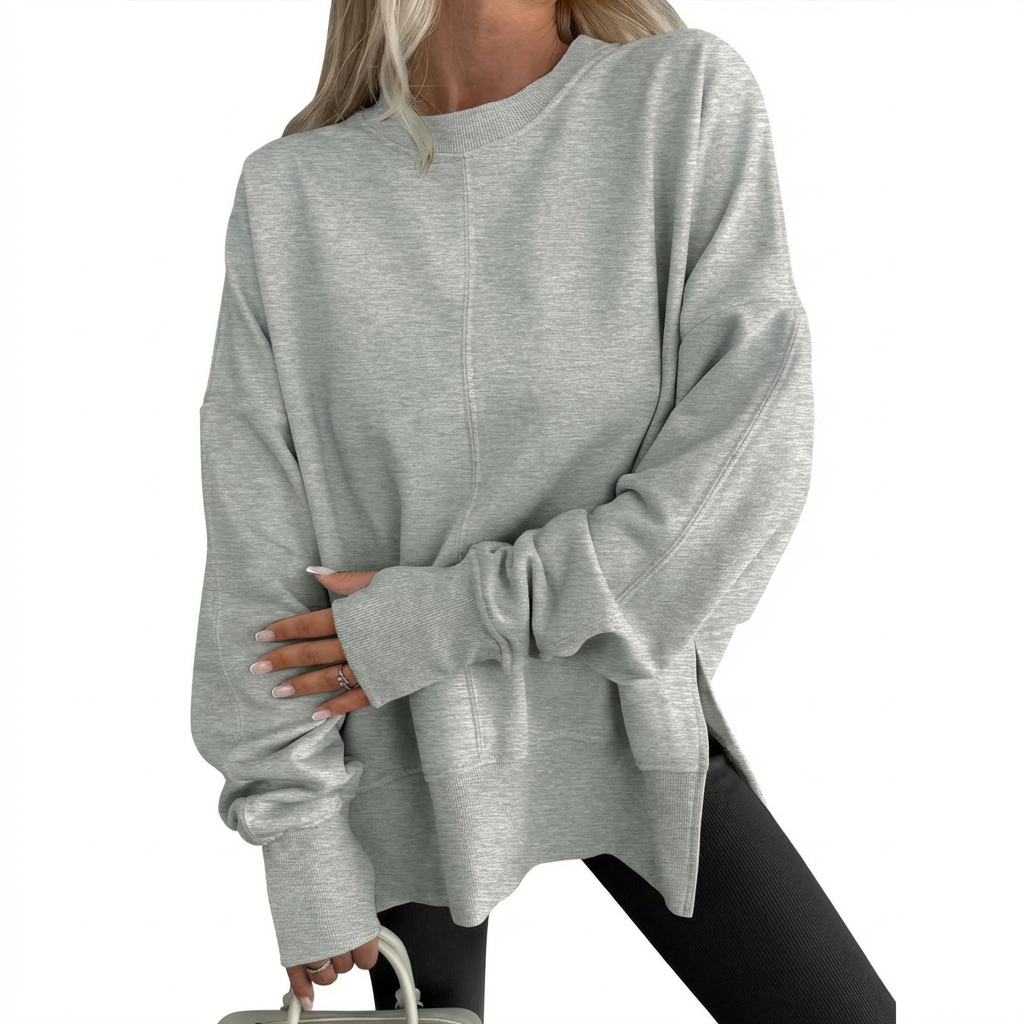GWEN™ - Comfy Oversized Long Sleeve Sweatshirt - Maison Léa & Lou