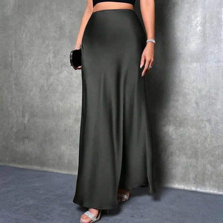 FIONA™ - Satin High-Waist Skirt - Maison Léa &amp; Lou