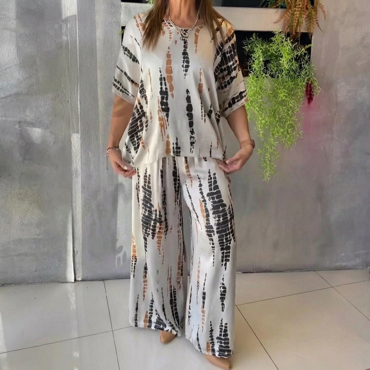 Marie™ | Effortless Printed Two-Piece Set - Maison Léa &amp; Lou