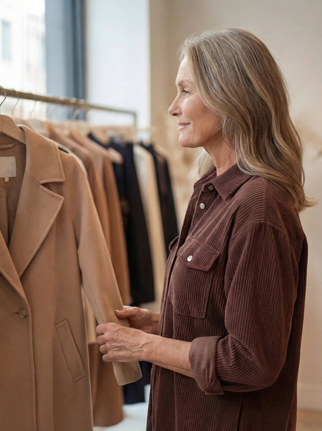Heather™ - Corduroy Midi Dress - Maison Léa &amp; Lou