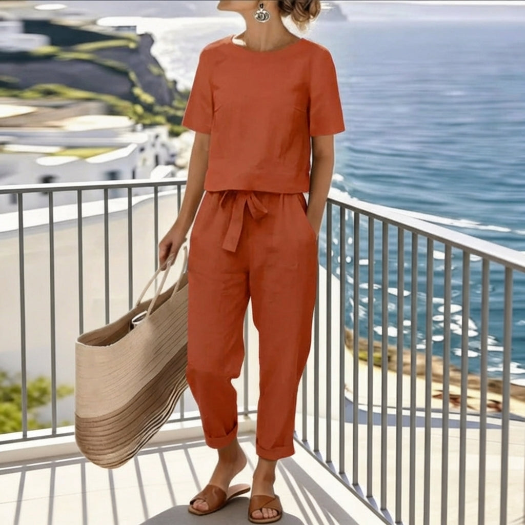 Rosy™ | Elegant Two-Piece Set - Maison Léa &amp; Lou