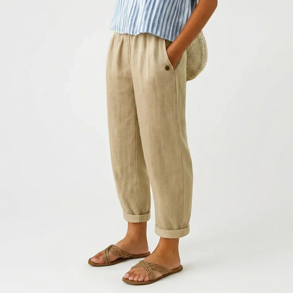 Romina™ Timeless Linen-look Trousers - Maison Léa & Lou
