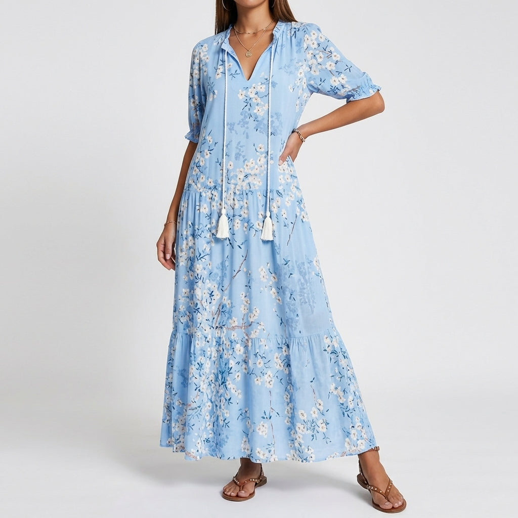 CASSIA™ - Boho Tummy Coverage Dress - Maison Léa & Lou