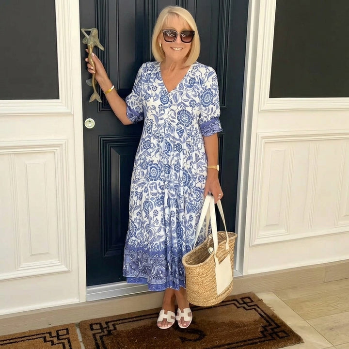 Madison | Graceful V-Neck Floral - Maison Léa &amp; Lou