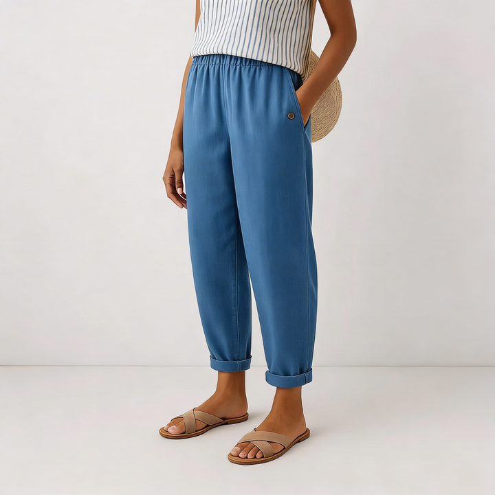 Romina™ - Comfortable Linen-look Trousers - Maison Léa &amp; Lou