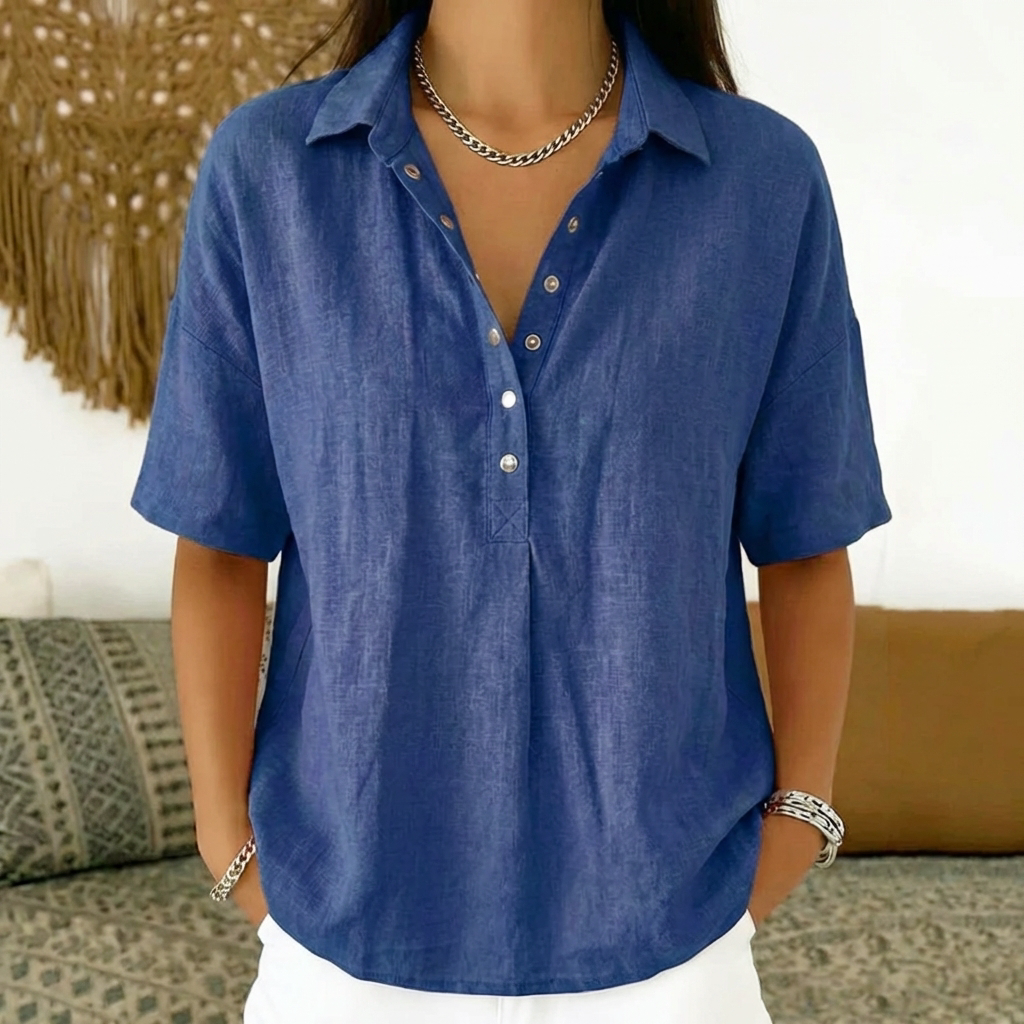 Willow™ |  Timeless Relaxed Blouse - Maison Léa & Lou