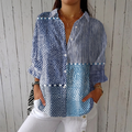 Fiora™ | Ocean Patchwork Blouse - Maison Léa & Lou
