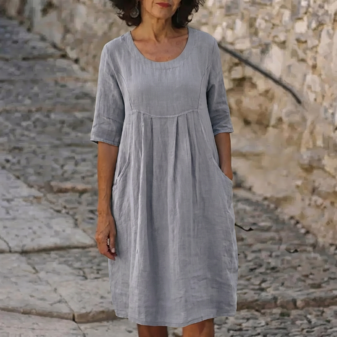 Jytte™ | Elegant Dress With Pockets - Maison Léa &amp; Lou