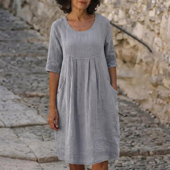 Jytte™ | Elegant Dress With Pockets - Maison Léa &amp; Lou