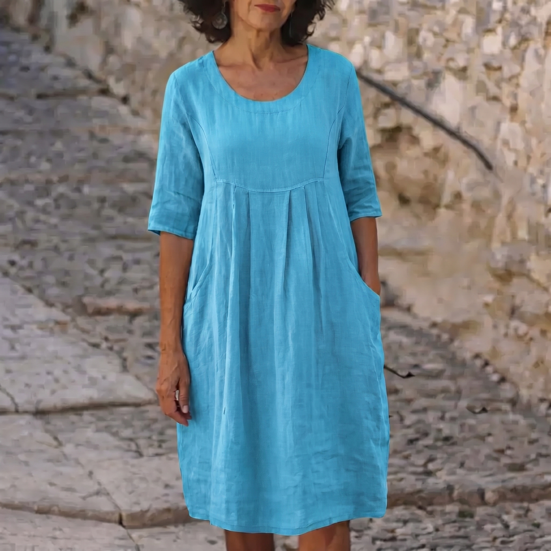 Jytte™ | Elegant Dress With Pockets - Maison Léa &amp; Lou