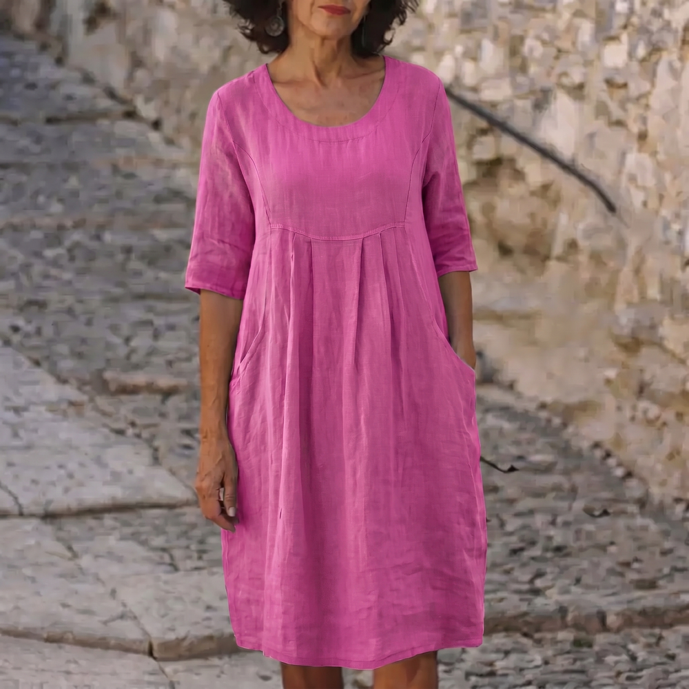 Jytte™ | Elegant Dress With Pockets - Maison Léa & Lou