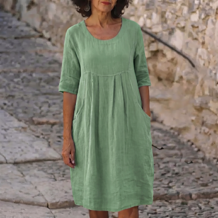 Jytte™ | Elegant Dress With Pockets - Maison Léa &amp; Lou