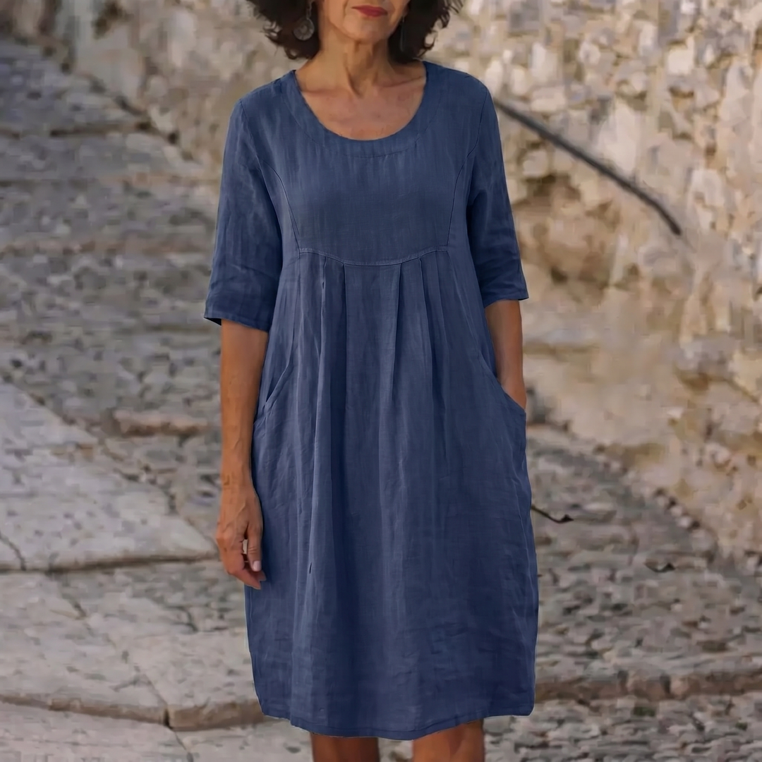 Jytte™ | Elegant Dress With Pockets - Maison Léa & Lou
