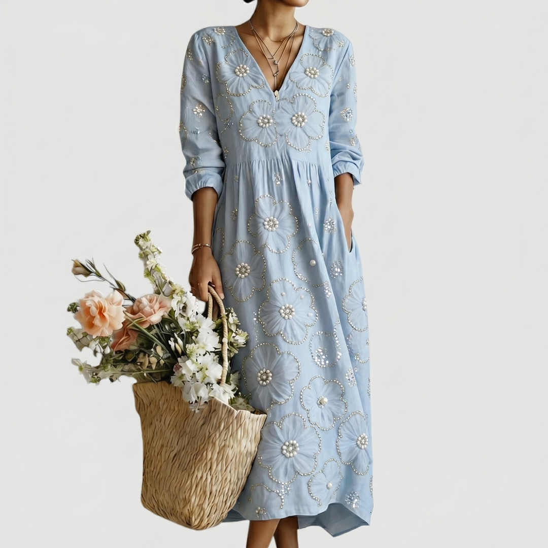 LENA™ | FLORAL MIDI DRESS - Maison Léa & Lou