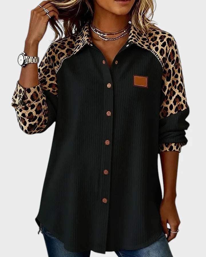 Arella™ | Elegant Printed Button-Down Blouse - Maison Léa &amp; Lou