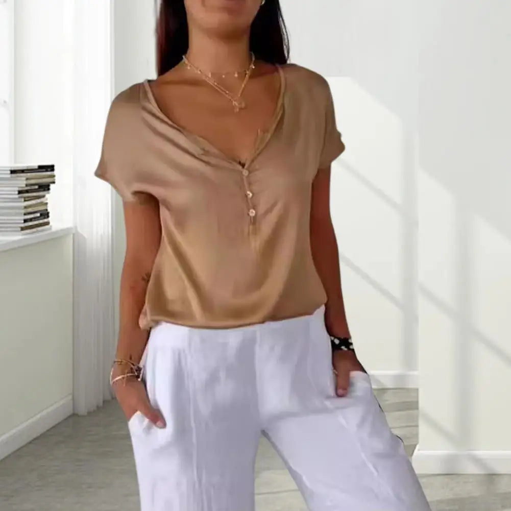 LISE™ | Elegant Basic Top - Maison Léa & Lou