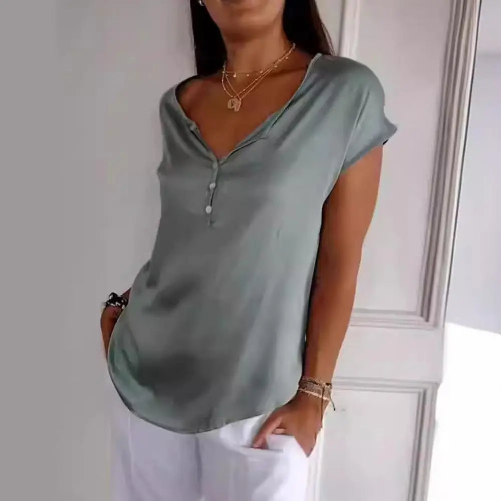 LISE™ | Elegant Basic Top - Maison Léa & Lou