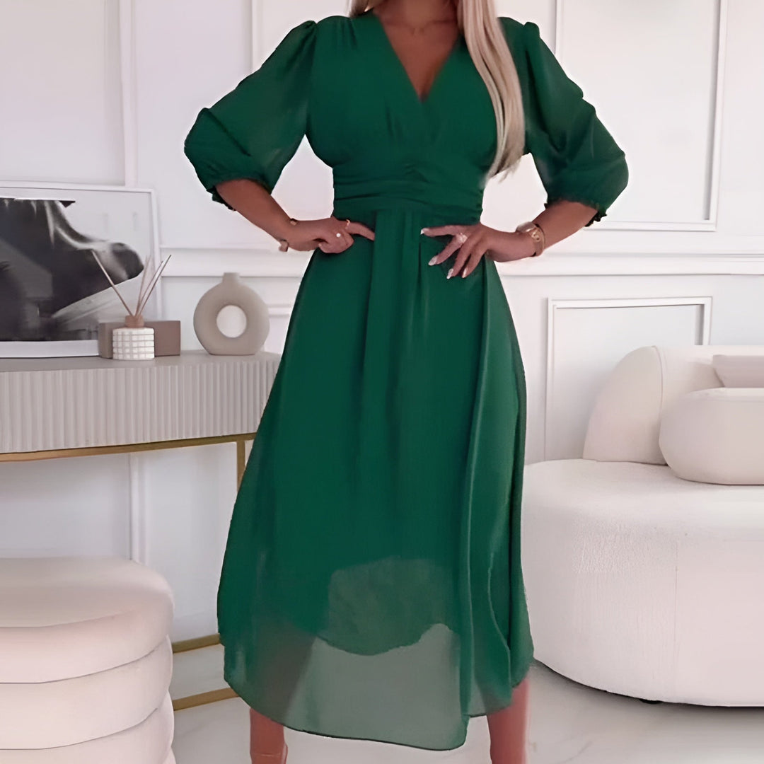 NAOMI™ - Elegant Chiffon Dress - Maison Léa &amp; Lou