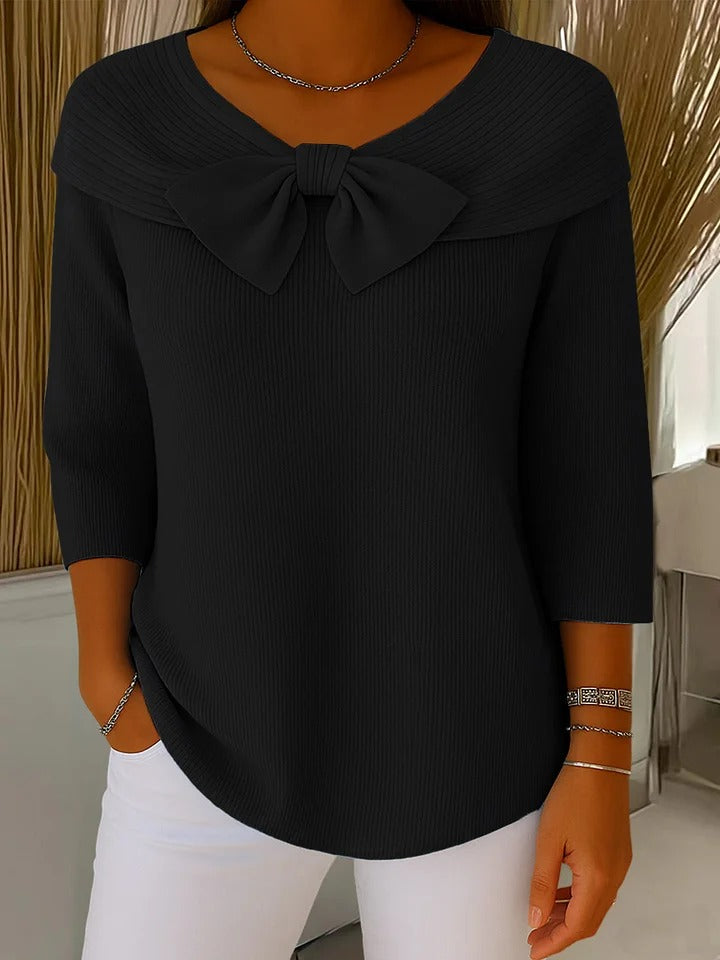 SERENA™ | Classic Bow Sweater - Maison Léa &amp; Lou