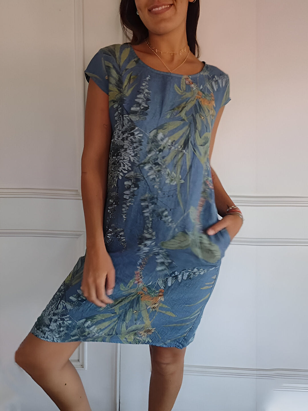 Mila™ | Printed Dress with Pockets - Maison Léa &amp; Lou
