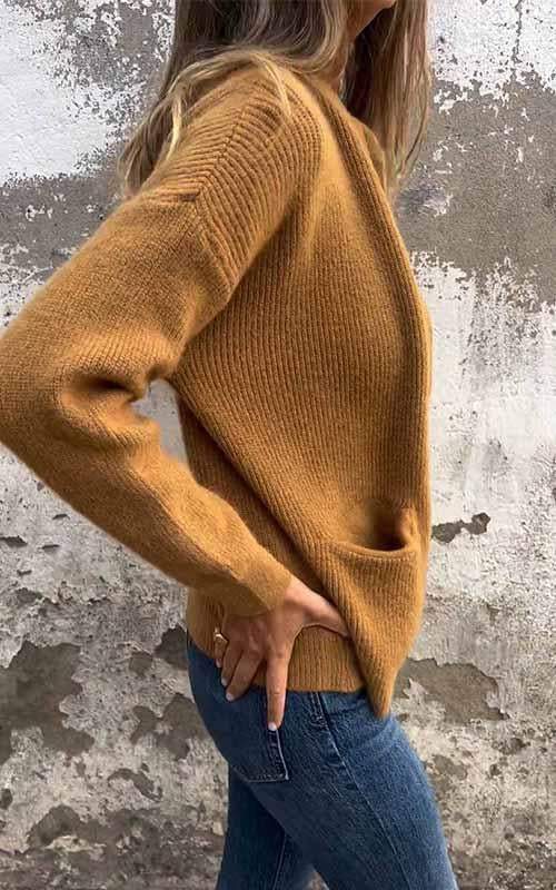 SARIA™ - Zip-Up Knit Cardigan - Maison Léa &amp; Lou