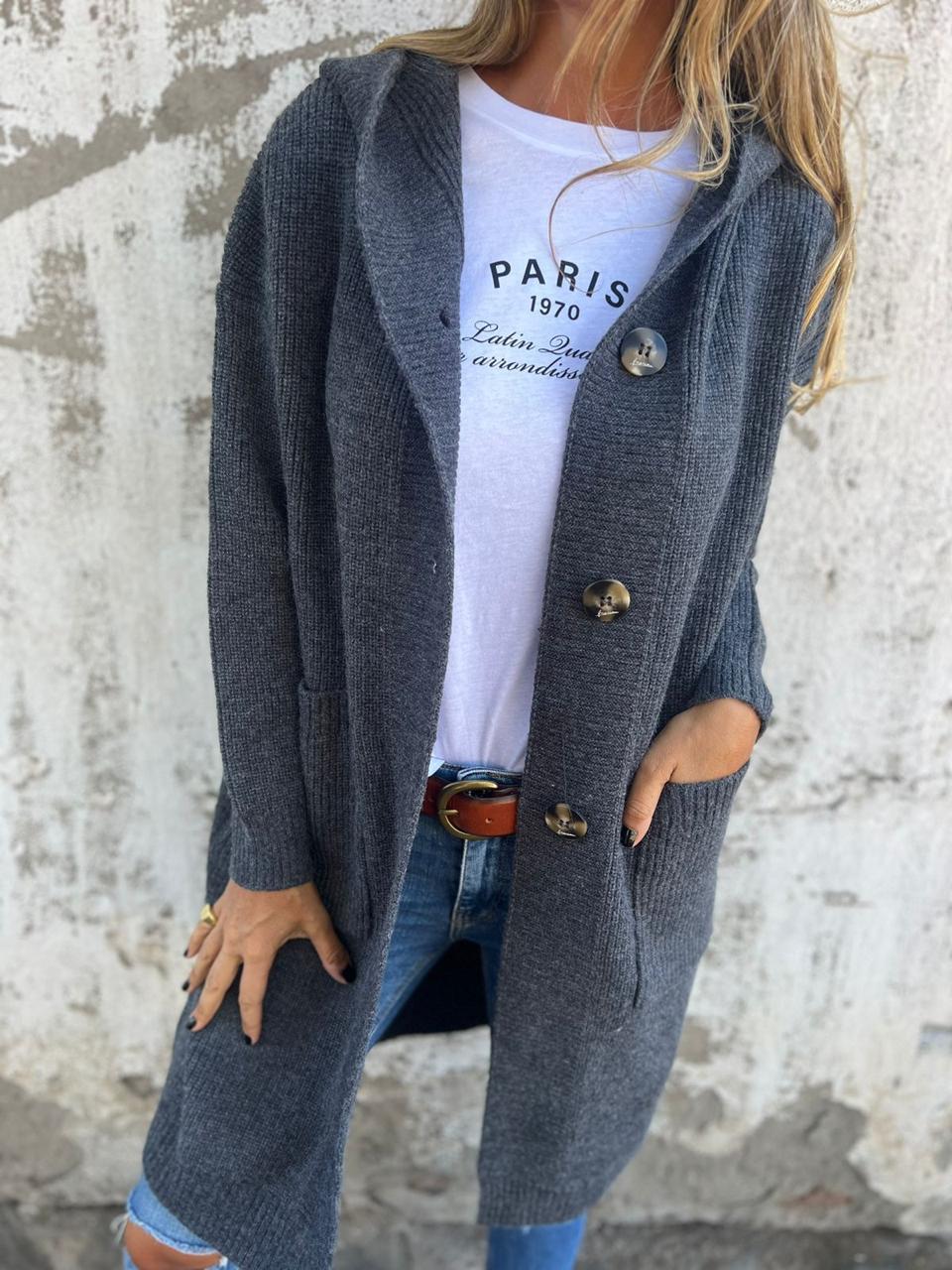 VERONICA™ - Chic Long Knit Cardigan - Maison Léa &amp; Lou