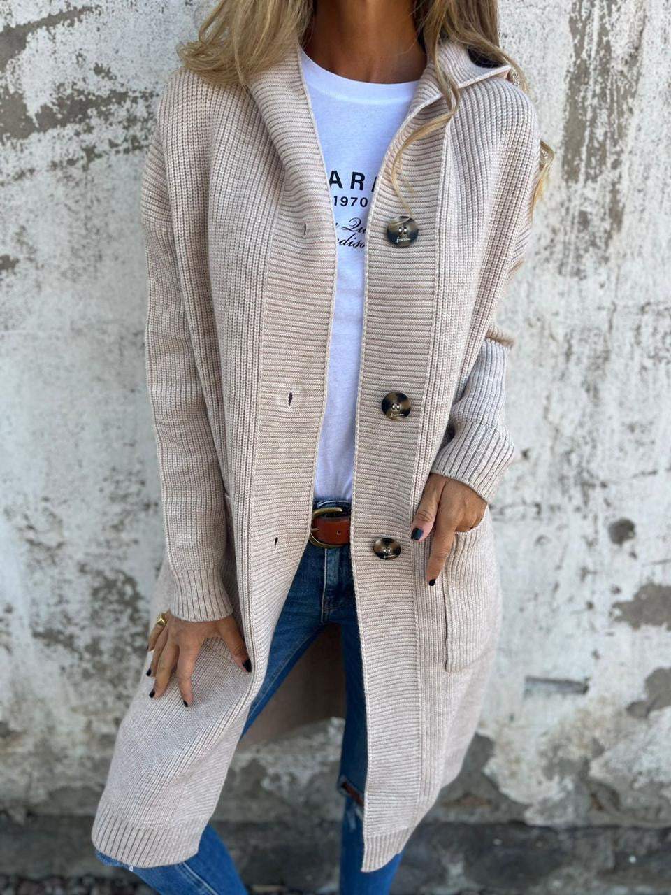 VERONICA™ - Chic Long Knit Cardigan - Maison Léa &amp; Lou