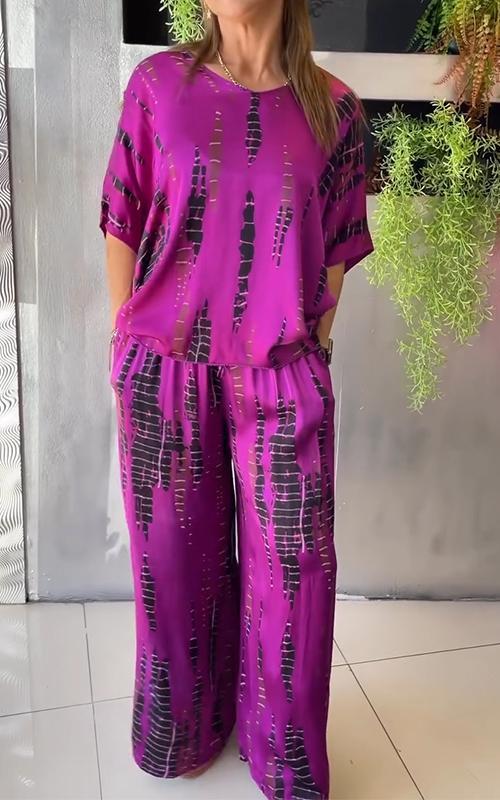 Marie™ | Effortless Printed Two-Piece Set - Maison Léa &amp; Lou
