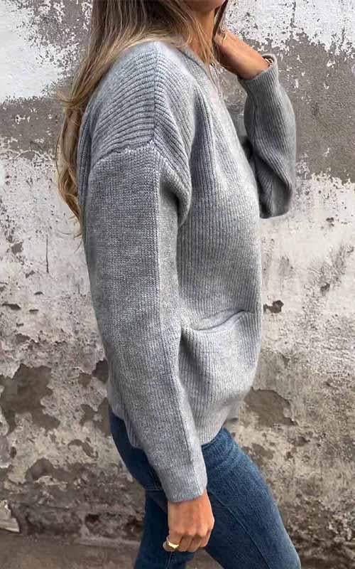 SARIA™ - Zip-Up Knit Cardigan - Maison Léa &amp; Lou