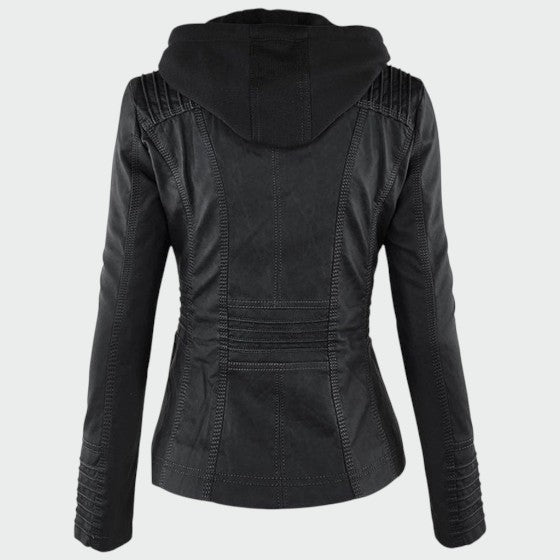 Gia - Leather Biker Jacket