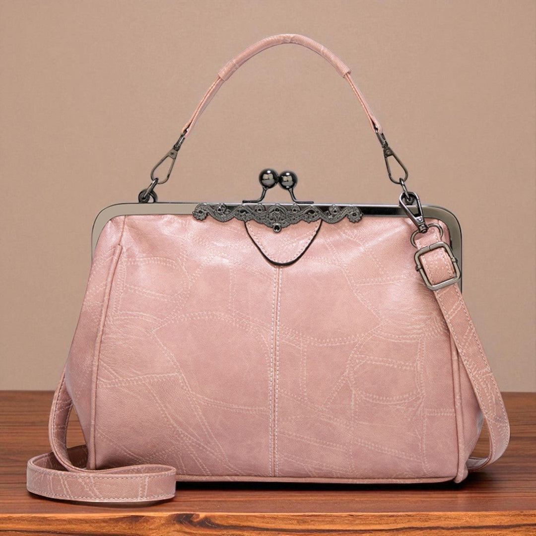 Borsa vintage con chiusura a scatto